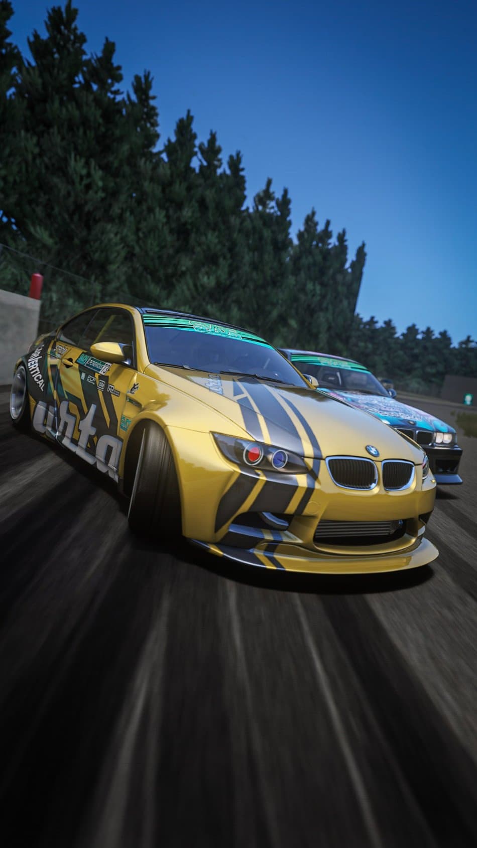 BMW E92 with a custom livery in Assetto Corsa