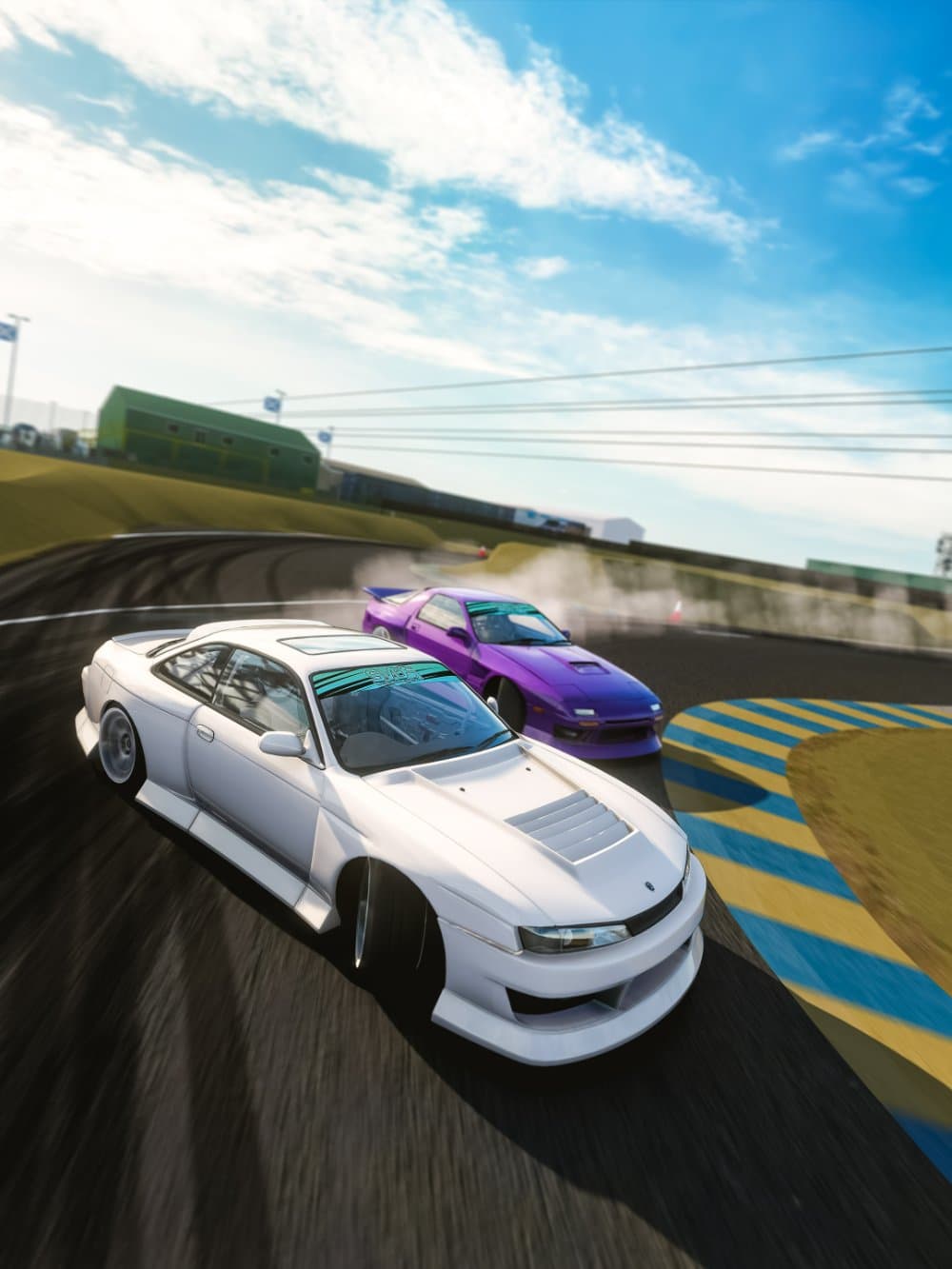 Nissan Silvia S14 drift build on an Assetto Corsa server