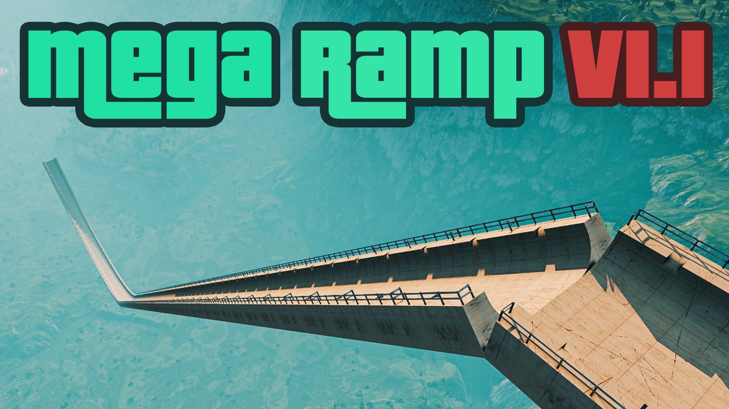 Mega Ramp map for BeamNG.drive — a stunt map for BeamMP multiplayer servers
